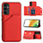 Custodia Lusso Pelle Cover YB2 per Samsung Galaxy A34 5G Rosso