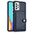 Custodia Lusso Pelle Cover YB2 per Samsung Galaxy A53 5G Blu