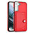 Custodia Lusso Pelle Cover YB2 per Samsung Galaxy S21 FE 5G Rosso