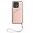 Custodia Lusso Pelle Cover YB2 per Xiaomi Redmi 10 India Oro Rosa