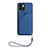 Custodia Lusso Pelle Cover YB2 per Xiaomi Redmi A1 Blu