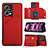Custodia Lusso Pelle Cover YB2 per Xiaomi Redmi Note 12 Pro+ Plus 5G Rosso