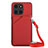 Custodia Lusso Pelle Cover YB3 per Huawei Honor X8b Rosso