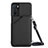 Custodia Lusso Pelle Cover YB3 per Oppo A16 Nero