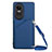 Custodia Lusso Pelle Cover YB3 per Oppo Reno10 5G Blu