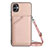 Custodia Lusso Pelle Cover YB3 per Samsung Galaxy A04 4G Oro Rosa