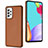 Custodia Lusso Pelle Cover YB3 per Samsung Galaxy A52s 5G Marrone