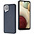 Custodia Lusso Pelle Cover YB3 per Samsung Galaxy M12 Blu