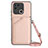 Custodia Lusso Pelle Cover YB3 per Xiaomi Redmi 10 India Oro Rosa