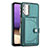 Custodia Lusso Pelle Cover YB5 per Samsung Galaxy A23 4G Verde