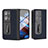 Custodia Lusso Pelle e Plastica Opaca Cover BH12 per Oppo Find N2 5G Blu