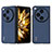 Custodia Lusso Pelle e Plastica Opaca Cover BH14 per OnePlus Open 5G Blu