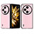 Custodia Lusso Pelle e Plastica Opaca Cover BH18 per OnePlus Open 5G Rosa