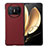 Custodia Lusso Pelle e Plastica Opaca Cover BH2 per Huawei Mate X3 Rosso