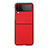 Custodia Lusso Pelle e Plastica Opaca Cover C03 per Samsung Galaxy Z Flip4 5G Rosso