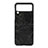 Custodia Lusso Pelle e Plastica Opaca Cover H07 per Samsung Galaxy Z Flip3 5G Nero