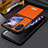 Custodia Lusso Pelle e Plastica Opaca Cover LD2 per Oppo Find N2 Flip 5G Arancione