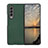 Custodia Lusso Pelle e Plastica Opaca Cover R05 per Samsung Galaxy Z Fold3 5G Verde