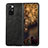 Custodia Lusso Pelle e Plastica Opaca Cover S02 per Xiaomi Mix Fold 5G Nero