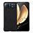 Custodia Lusso Pelle e Plastica Opaca Cover S03 per Xiaomi Mix Fold 2 5G Nero