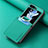 Custodia Lusso Pelle e Plastica Opaca Cover S03D per Samsung Galaxy Z Flip5 5G Verde