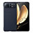 Custodia Lusso Pelle e Plastica Opaca Cover S05 per Xiaomi Mix Fold 2 5G Blu