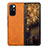 Custodia Lusso Pelle e Plastica Opaca Cover S06 per Xiaomi Mix Fold 5G Arancione