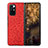 Custodia Lusso Pelle e Plastica Opaca Cover S11 per Xiaomi Mix Fold 5G Rosso