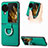 Custodia Lusso Pelle e Plastica Opaca Cover SD1 per Oppo Find N3 Flip 5G Verde