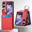 Custodia Lusso Pelle e Plastica Opaca Cover SD12 per Oppo Find N2 Flip 5G