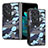 Custodia Lusso Pelle e Plastica Opaca Cover SD3 per Oppo Find N2 5G Blu