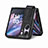 Custodia Lusso Pelle e Plastica Opaca Cover SD3 per Oppo Find N2 Flip 5G