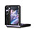 Custodia Lusso Pelle e Plastica Opaca Cover SD5 per Oppo Find N2 Flip 5G