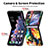 Custodia Lusso Pelle e Plastica Opaca Cover SD7 per Oppo Find N2 Flip 5G