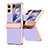 Custodia Lusso Pelle e Plastica Opaca Cover WZ1 per Oppo Find N2 Flip 5G