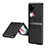 Custodia Lusso Pelle e Plastica Opaca Cover ZL4 per Huawei P60 Pocket Nero