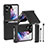 Custodia Lusso Pelle e Plastica Opaca Cover ZL4 per Oppo Find N2 Flip 5G