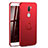 Custodia Plastica Rigida Cover Opaca con Anello Supporto A01 per Xiaomi Mi 5S Plus Rosso