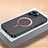 Custodia Plastica Rigida Cover Opaca con Mag-Safe Magnetic QC1 per Apple iPhone 15 Pro Nero