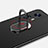 Custodia Plastica Rigida Cover Opaca con Magnetico Anello Supporto A01 per Xiaomi Mi 12 5G