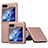 Custodia Plastica Rigida Cover Opaca con Magnetico Anello Supporto AN1 per Samsung Galaxy Z Flip5 5G Oro Rosa