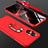 Custodia Plastica Rigida Cover Opaca con Magnetico Anello Supporto GK1 per OnePlus Nord N20 5G Rosso