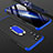 Custodia Plastica Rigida Cover Opaca con Magnetico Anello Supporto GK2 per Oppo Reno6 5G Blu e Nero