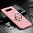 Custodia Plastica Rigida Cover Opaca con Magnetico Anello Supporto P01 per Samsung Galaxy S10