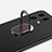 Custodia Plastica Rigida Cover Opaca con Magnetico Anello Supporto per Oppo Find X5 Pro 5G