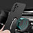 Custodia Plastica Rigida Cover Opaca con Magnetico Anello Supporto YK1 per Samsung Galaxy A32 4G