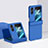 Custodia Plastica Rigida Cover Opaca Fronte e Retro 360 Gradi BH3 per Oppo Find N2 Flip 5G Blu