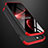 Custodia Plastica Rigida Cover Opaca Fronte e Retro 360 Gradi M01 per Apple iPhone 13 Pro Max Rosso e Nero