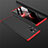 Custodia Plastica Rigida Cover Opaca Fronte e Retro 360 Gradi M01 per Samsung Galaxy Note 20 Ultra 5G Rosso e Nero