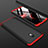 Custodia Plastica Rigida Cover Opaca Fronte e Retro 360 Gradi M01 per Xiaomi Redmi 8A Rosso e Nero